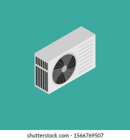Air Conditioning Isometric Style.flat design