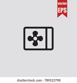 Air conditioning line icon in trendy isolated on grey background.Vector illustration.