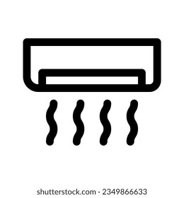 Air conditioning line icon. Vector graphics