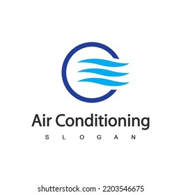 Air Conditioning Logo, HVAC Logo Concept