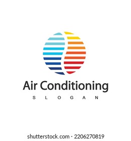 Air Conditioning Logo, HVAC Logo Concept