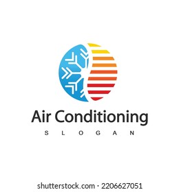 Air Conditioning Logo, HVAC Logo Concept