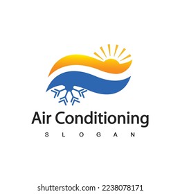 Air Conditioning Logo, HVAC Logo Concept