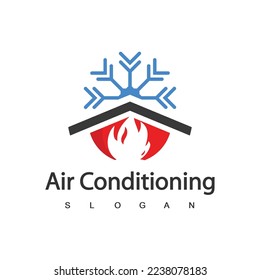 Air Conditioning Logo, HVAC Logo Concept