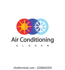 Air Conditioning Logo, HVAC Logo Concept