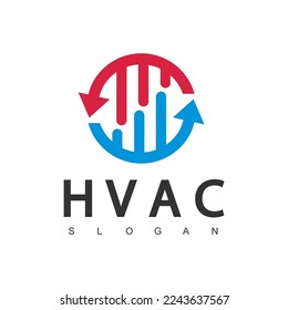 Air Conditioning Logo, HVAC Logo Concept