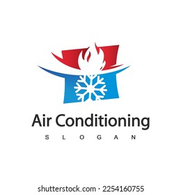 Air Conditioning Logo, HVAC Logo Concept