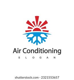 Air Conditioning Logo, HVAC Logo Concept