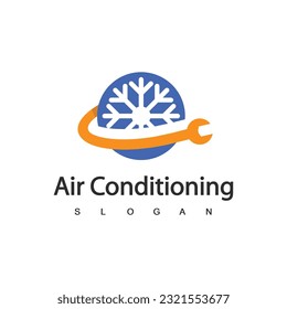 Air Conditioning Logo, HVAC Logo Concept