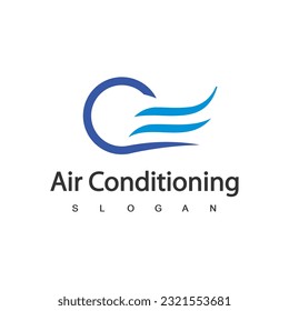 Air Conditioning Logo, HVAC Logo Concept