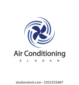 Air Conditioning Logo, HVAC Logo Concept