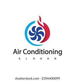 Air Conditioning Logo, HVAC Logo Concept