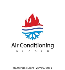 Air Conditioning Logo, HVAC Logo Concept