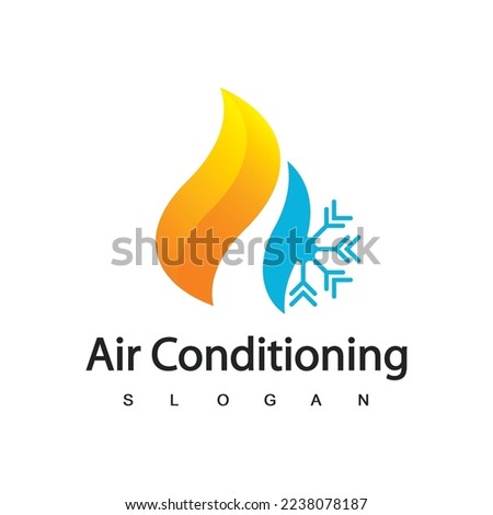 Air Conditioning Logo, HVAC Logo Concept