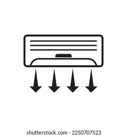 Air conditioning logo illustration isolated vector sign symbol