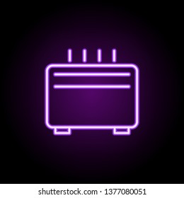 air conditioning neon icon. Elements of web set. Simple icon for websites, web design, mobile app, info graphics