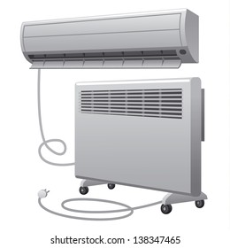 air conditioning and oil heater
