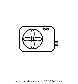 air conditioning outline icon. Element of equipment icon for mobile concept and web apps. Thin line air conditioning outline icon can be used for web and mobile on white background