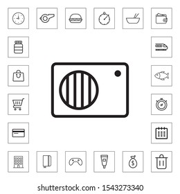 Air conditioning outline icon for web and mobile