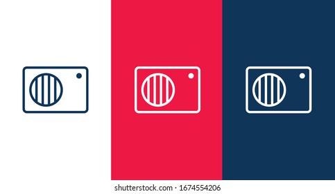 Air conditioning outline icon for web and mobile