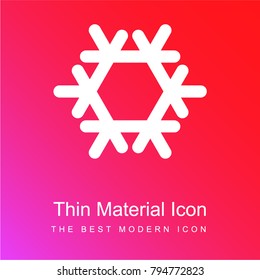 Air Conditioning red and pink gradient material white icon minimal design