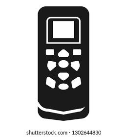 Air conditioning remote control icon. Simple illustration of air conditioning remote control vector icon for web design isolated on white background