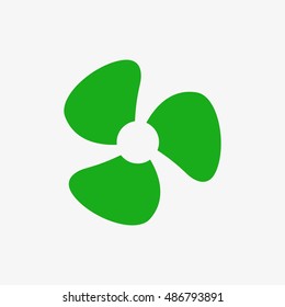 Air conditioning in smart home, conditioner icon. Flat design vector illustration. Isolated on white background