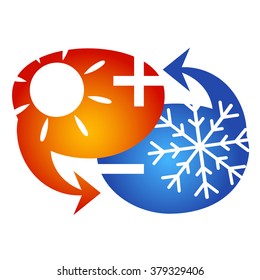 Air conditioning symbol vector business