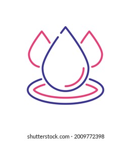 Air Conditioning vector 2 colours icon style illustration. EPS 10 file