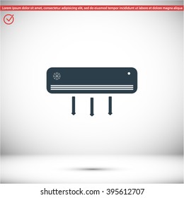 air conditioning vector icon
