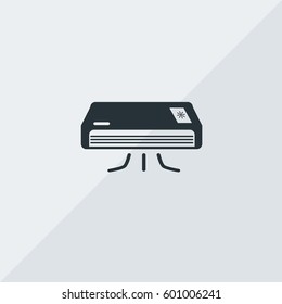 Air Conditioning Vector Icon, Black Air Conditioning symbol. Simple, modern flat vector illustration for mobile app, website or desktop app 