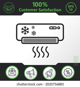 Air conditioning vector icon graphic elements for your work - Modern design