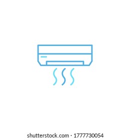 air conditioning vector icon logo design