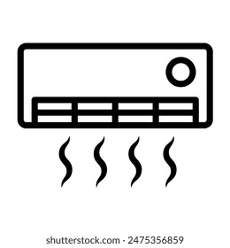 Klimatisierung Vektorgrafik Line Icon Design