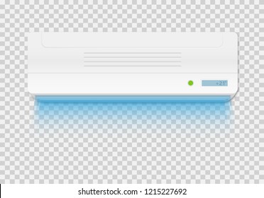 Air conditioning vector on transparent background