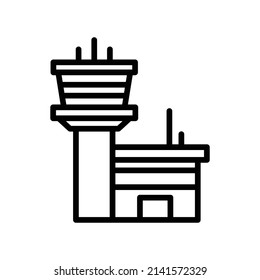 Icono del controlador de aire. Diseño De Estilo De Arte De Línea Aislado En Fondo Blanco