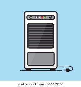 Air Cooler  cartoon vector design.
