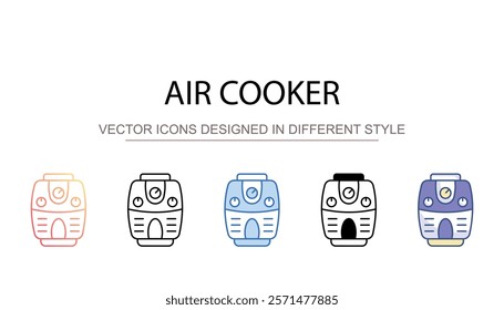 Air Cooler icon design with white background stock illustration