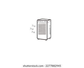 Air cooler Icon Isolated on White Background.vector illustration icon