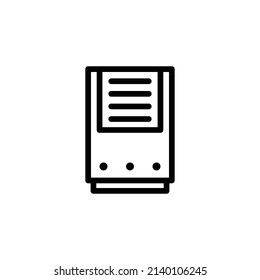 Air Cooler Icon. Line Art Style Design Isolated On White Background