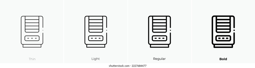 air cooler icon. Thin, Light Regular And Bold style design isolated on white background