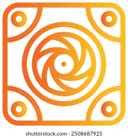 air cooler icon vector illustration concept for renewable energy icons with perfect gradient color symbol background