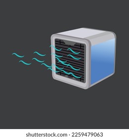 air cooler on white background. icon, vector, illustration.Air cooler Icon Isolated on White Background.vector illustration icon.air cooler icon. Thin, Light Regular And Bold style design isolated