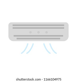 air cooler symbol, vector air conditioner illustration isolated - electric appliance