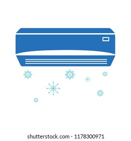 air cooler symbol, vector air conditioner illustration isolated - electric appliance