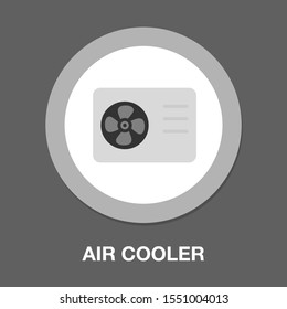 air cooler symbol, vector air conditioner illustration isolated - electric appliance