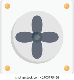 air cooler vector flat colour icon