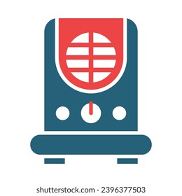 Air Cooler Vector Glyph Two Color Icons For Personal And Commercial Use.
