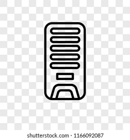 Air cooler vector icon isolated on transparent background, Air cooler logo concept