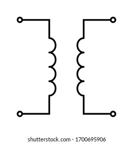 Air Core Transformer Symbol icon